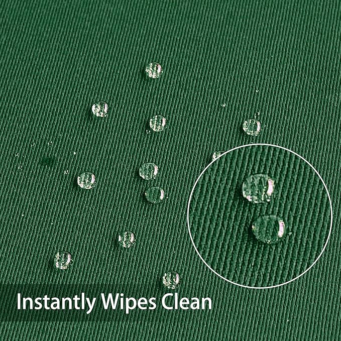 Obstal 210GSM Rectangle Green Table Cloth, Christmas Decorations Waterproof Tablecloth, Table Cover Protector for Holiday Party Use (Blackish Green,60 x 120 Inch)