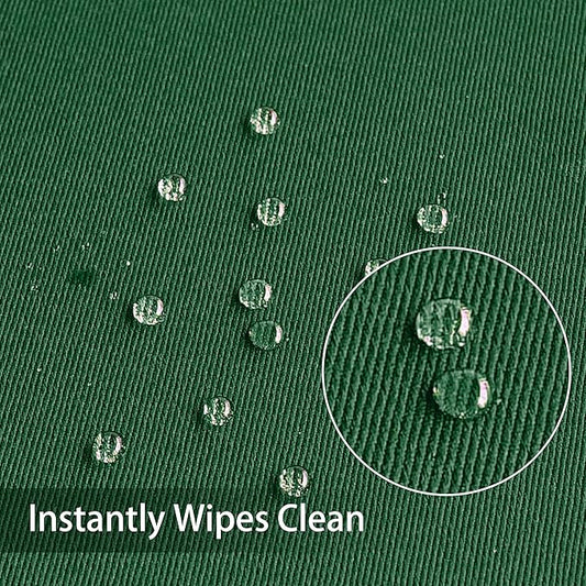 Obstal 210GSM Rectangle Green Table Cloth, Christmas Decorations Waterproof Tablecloth, Table Cover Protector for Holiday Party Use (Blackish Green,60 x 84 Inch)
