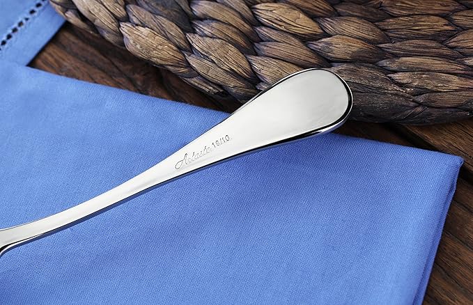Artaste Rain 18/10 Stainless Steel Dinner Spoon, 7.5 Inch, Silver, Set of 12