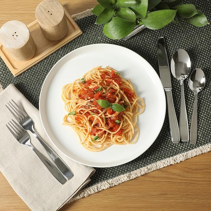 Gibson Home Castleford Flatware Utsensil Set, 20-Piece Stainless Steel Silverware Service for 4 – Modern Polished Finish