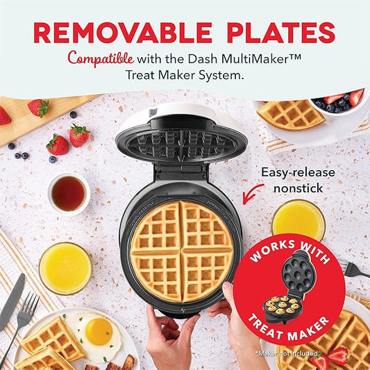 DASH Removable Waffle Plates (Removable 8" Waffle Plate 2 Pack for the MultiMaker® Treat Maker System)