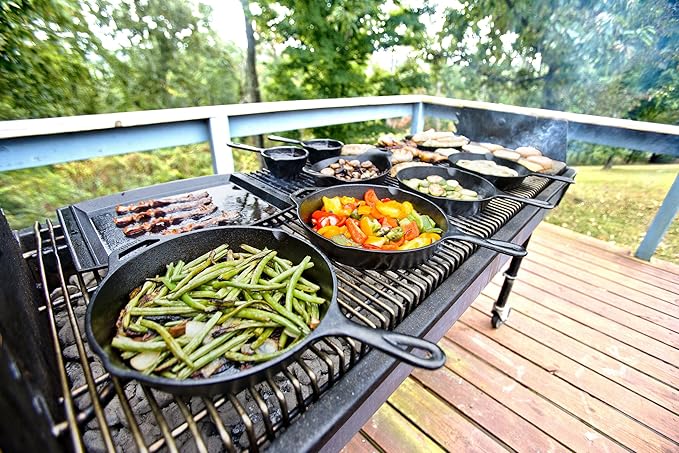 Lodge H5MS Heat Enhanced and Seasoned Cast Iron Mini Skillet, 5-Inch