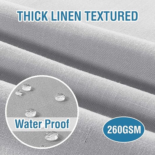 H.VERSAILTEX Cloth Napkins Set of 12 (18" X 18") Linen Textured Dinner Napkins Waterproof Extra Soft Thick Durable Reusable Napkins with Hemmed Edges for Dinners, Weddings and Everyday Use, Grey