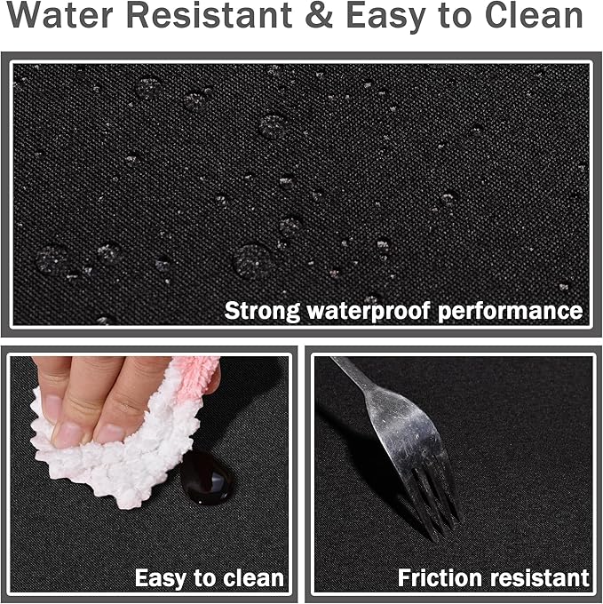 HX&OD Rectangular Tablecloth Cationic Fabric Waterproof Stain Resistant Wrinkle-Resistant for Home/Decoration/Party/Buffet/Wedding/Dining Room/Camping