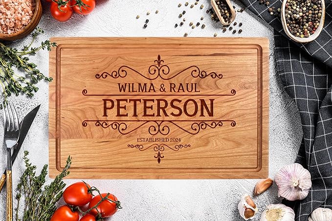 Custom Engraved Wood Cutting Boards, Customized Gift For Anniversaries, Couples, New Homeowners, Friends, Retirements, A Gift Idea For Christmas and Holidays