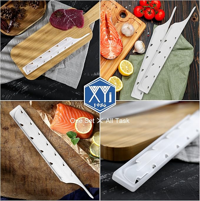 XYJ 2pcs Knife Covers & Sleeves - Universal & Bread Knife Sheaths - Guard & Protectors White Kitchen Cover