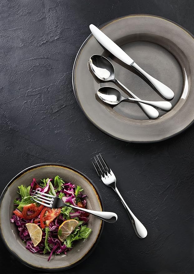 Artaste Rain 18/10 Stainless Steel Dinner Spoon, 7.5 Inch, Silver, Set of 12