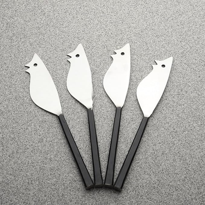 INOX artisans Jason Ratoncito Cheese Spreader/Knife 4 Pc. Set