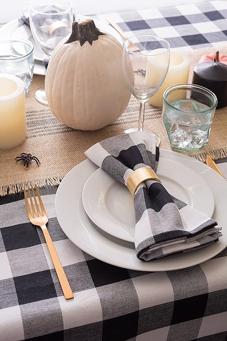 DII Basic Napkin Ring Collection Decorative, Gold, One Size, 6 Count