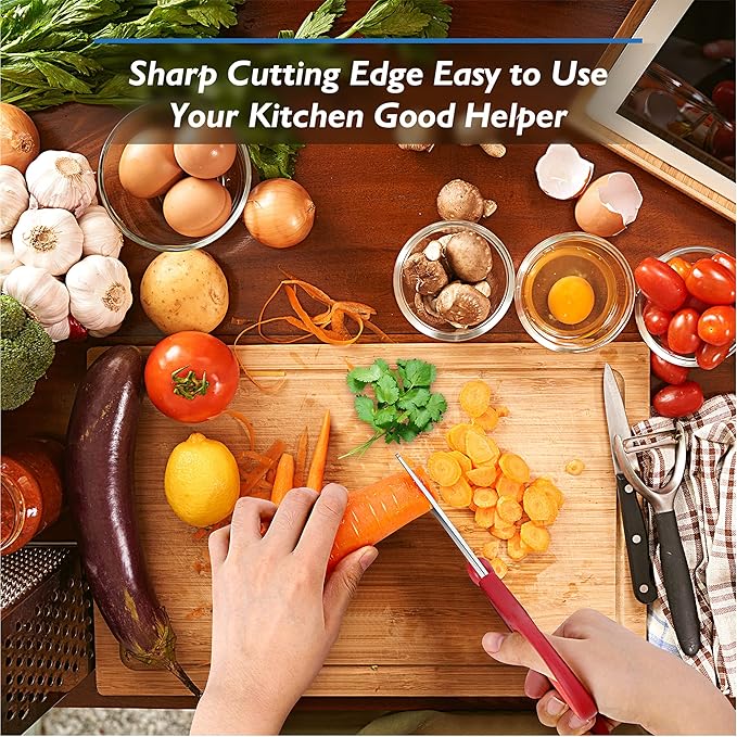 Black Kitchen Scissors, Rkqoa Kitchen Shears Set Heavy Duty Cooking Scissor, Dishwasher Safe & Stainless Steel Sharp Utility Scissors for Cooking, Camping, Everyday use