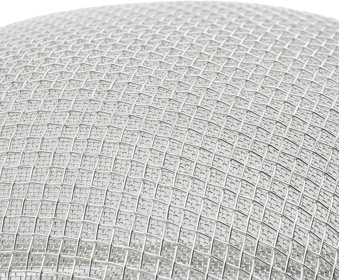 Winco Strainer, 10.25-Inch Diameter, Fine Double Mesh, Medium, Tin, Tan