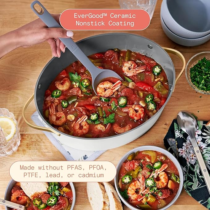 Beautiful 10-in-1, 6-Qt Electric Multi-Cooker | Programmable Touch Display | 7 Presets up to 400 °F | Sear Slow-Cook Steam Rice Warm | Oven-Safe Pot & Lid (White)