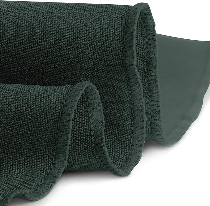 Gee Di Moda Round Tablecloth - 108 Inch Hunter Green Round Table Cloth for 48 to 72 Inch Round Tables - Heavy Duty Washable Fabric - for Buffet Table, Holiday Party, Dinner, Wedding & Baby Shower