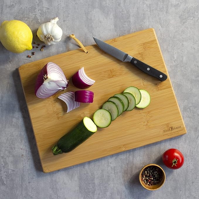Totally Bamboo Colorado State Shaped Cutting Board and Charcuterie Serving Platter with Artwork by Summer Stokes, Includes Hang Tie for Wall Display 14-1/2" x 10-3/4" x 5/8"