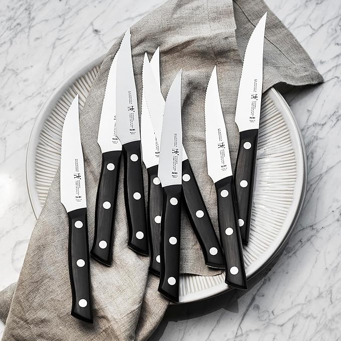 HENCKELS Dynamic Razor-Sharp 8-pc Steak Knife Set, German Engineered Informed by 100+ Years of Mastery