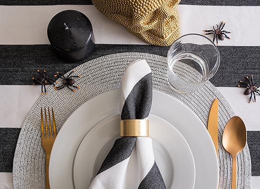 DII Basic Napkin Ring Collection Decorative, Gold, One Size, 6 Count (Pack of 12)