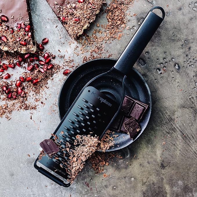 Microplane Kitchen Grater Ribbon Blade with a Stainless-Steel Blade - Made in USA, for Parmesan, Apple, Carrot, Zucchini & Chocolate from The Black Sheep Series