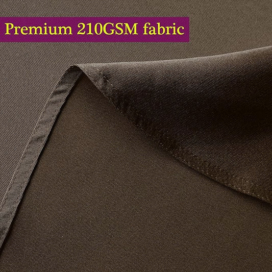 Obstal 210GSM Rectangle Table Cloth - Heavy Duty Water Resistance Microfiber Tablecloth, Decorative Fabric Table Cover for Outdoor and Indoor Use (Chocolate, 60 x 102 Inch)
