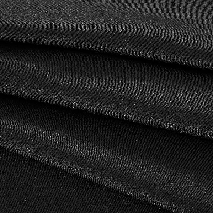 Obstal Rectangle Table Cloth, Oil-Proof Spill-Proof and Water Resistance Microfiber Tablecloth, Decorative Fabric Table Cover for Outdoor and Indoor Use (Black, 60 x 102 Inch)