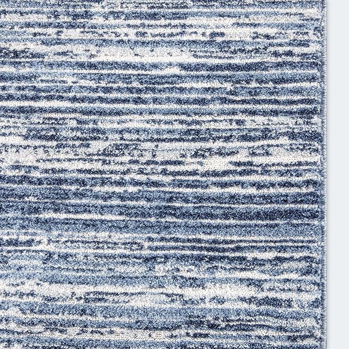 Well Woven Custom Size Hallway & Stair Runner- Harlow Delphi Taupe 27 Inches Wide x 35 Feet Long Runner (27" x 35') Runner Rug - Modern Stripes Pattern, Ultra-Soft, Easy-Clean