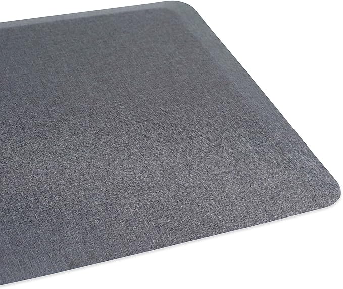Internet's Best 32-Inch-by-20.5-Inch Anti Fatigue Cushioned Non-Slip Ergonomic Waterproof Floor Mat, Grey