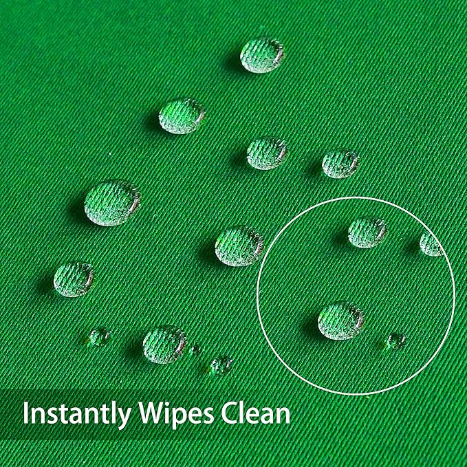 Obstal 210GSM Rectangle Green Table Cloth, Christmas Decorations Waterproof Tablecloth, Table Cover Protector for Holiday Party Use (Green,60 x 84 Inch)