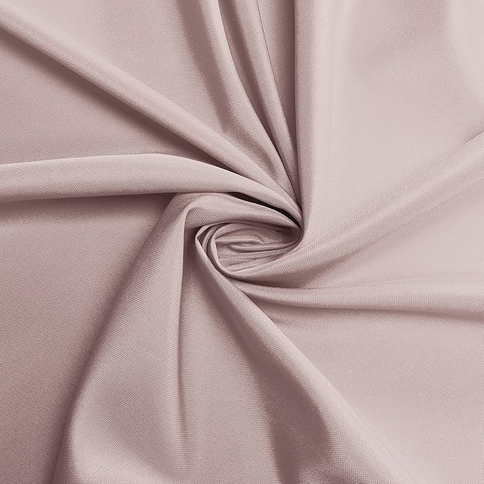 sancua Round Tablecloth - 80 Inch - Water Resistant Spill Proof Washable Polyester Table Cloth Decorative Fabric Table Cover for Dining Tables, Buffet Parties and Camping, Blush
