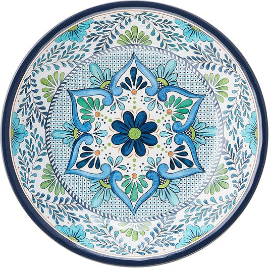 Certified International Talavera Melamine 13.75" x 2.75" Large Serving Bowl, Multicolor -