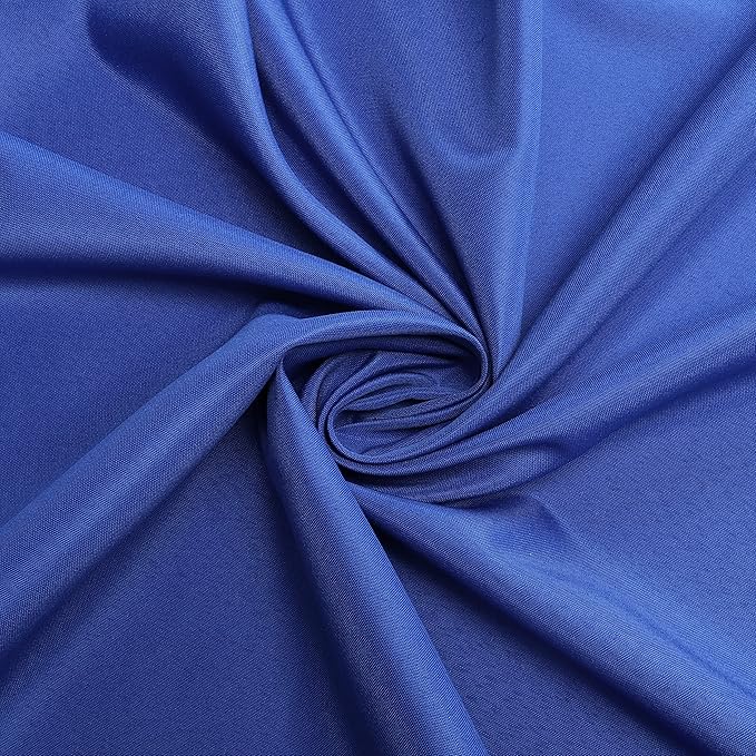 sancua Round Tablecloth - 70 Inch - Water Resistant Spill Proof Washable Polyester Table Cloth Decorative Fabric Table Cover for Dining Tables, Buffet Parties and Camping, Blue