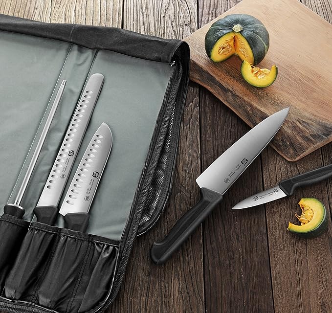Top Cut P2 Series 1020120 Swedish 12C27 Steel 9-Piece Knife Bag Set