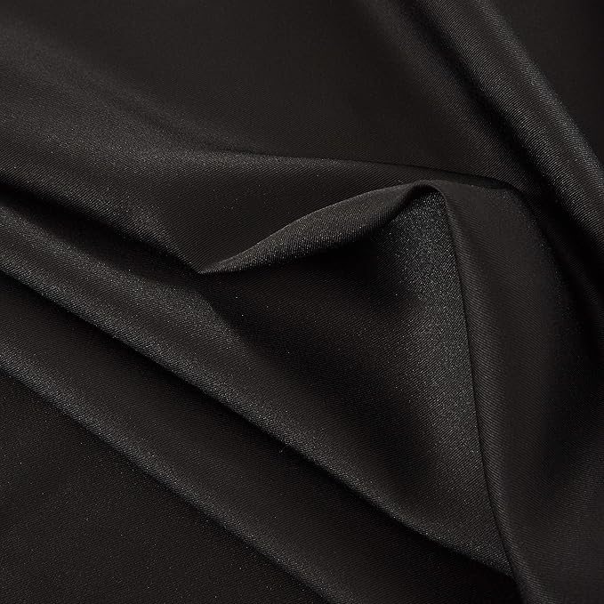 Obstal 210GSM Rectangle Table Cloth, Water Resistance Microfiber Tablecloth, Decorative Fabric Table Cover for Outdoor and Indoor Use (Black,60 x 60 Inch)