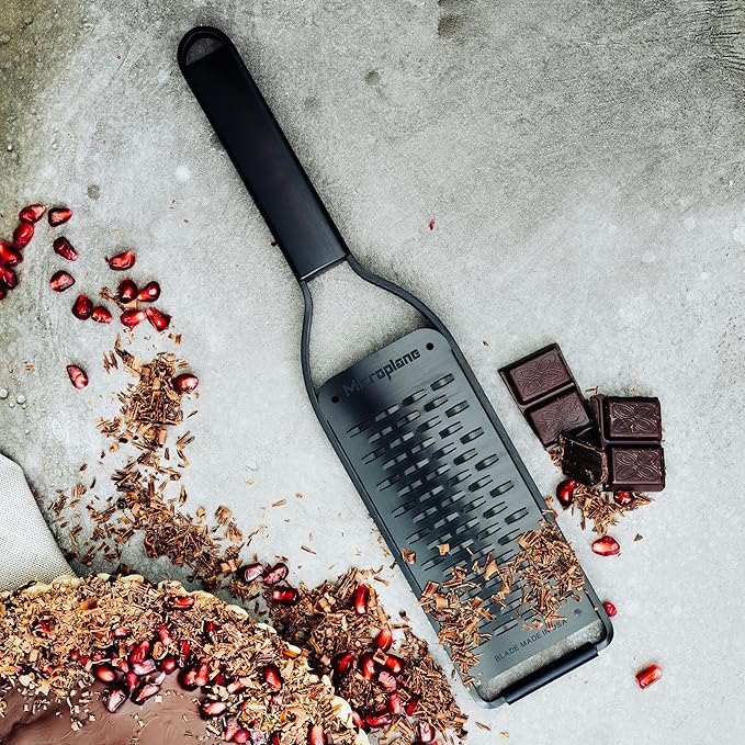 Microplane Kitchen Grater Ribbon Blade with a Stainless-Steel Blade - Made in USA, for Parmesan, Apple, Carrot, Zucchini & Chocolate from The Black Sheep Series