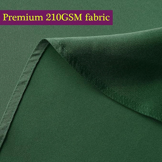 Obstal 210GSM Rectangle Green Table Cloth, Christmas Decorations Waterproof Tablecloth, Table Cover Protector for Holiday Party Use (Blackish Green,60 x 120 Inch)
